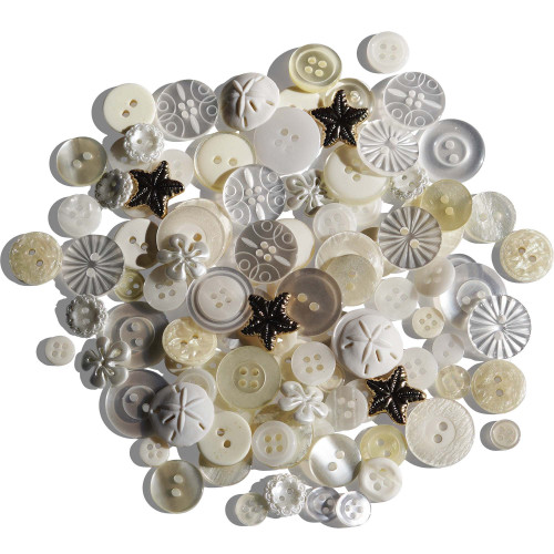 Buttons Galore Treasure Box-Sea Salt TBX-102