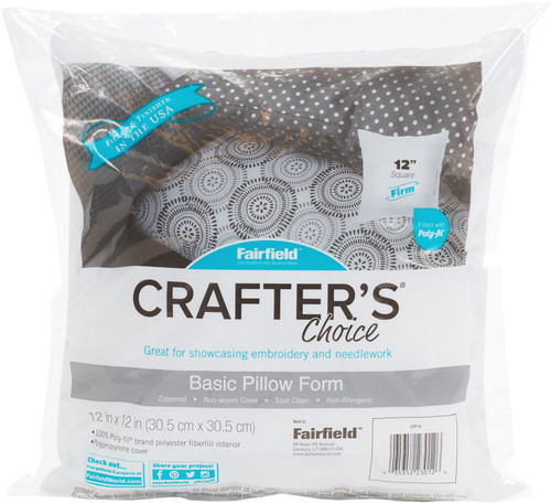 Fairfield Crafter's Choice Pillow Insert-12"X12" - CP12 - 035352230126