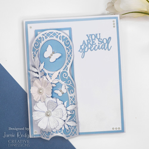 Creative Expressions Craft Dies By Jamie Rodgers-Butterfly Trellis Panel CEDJR055