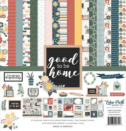 Echo Park Collection Kit 12"X12"-Good To Be Home TH336016 - 691835247113