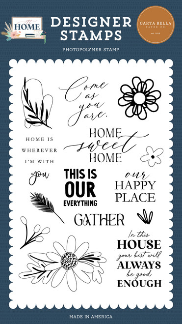 Carta Bella Stamps-Come As You Are, At Home AH339043 - 691835261713