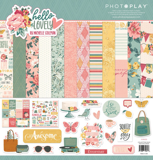 PhotoPlay Collection Pack 12"X12"-Hello Lovely - PHLO4064 - 709388340646