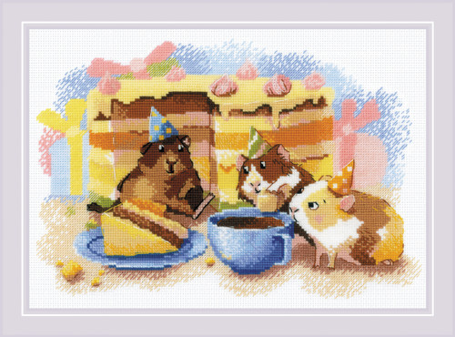 RIOLIS Counted Cross Stitch Kit 11.75"X8.25"-The Tastiest Bite (14 Count) R2126 - 4779046186547