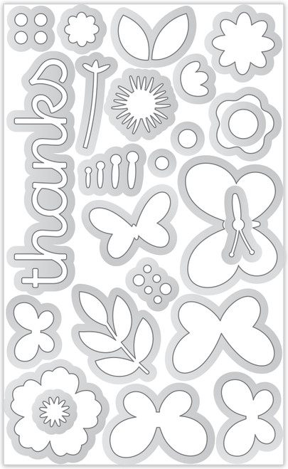 Doodlebug Doodle Cuts-Butterfly Wishes, Hello Again DB8186