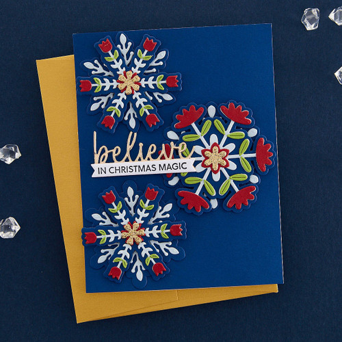 Spellbinders Etched Dies By Bibi Cameron-Snowflakes Delicate Snowflakes S5594