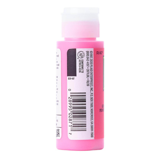 FolkArt Glow-in-the-Dark Acrylic Colors 2oz-Pink - GLOW2OZ-2871