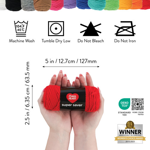 Red Heart Super Saver Super Yarn Knit Kit W/AccessoriesKIT003