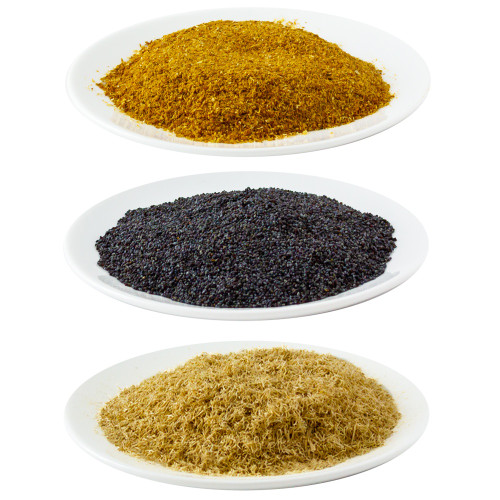 Life Of The Party Exfoliating Additives 3/Pkg-Orange Peel, Poppy Seed, and Loofah - 58048