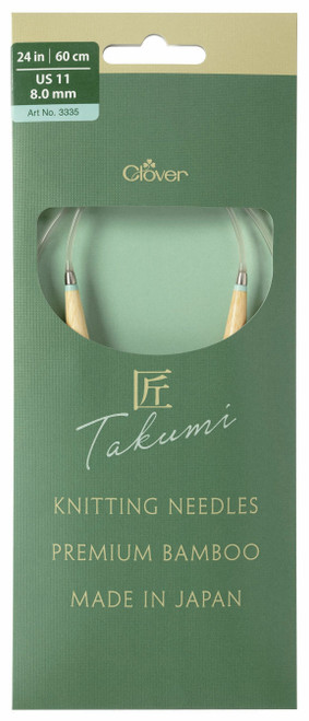 TAKUMI Pro Circular Knitting Needles 24"-US 11 / 8.0 mm 3335 - 051221233357