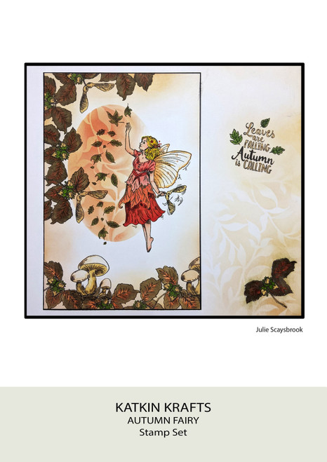 Creative Expressions 6"X8" Clear Stamp Set By Katkin Krafts-Autumn Fairy CKK0028