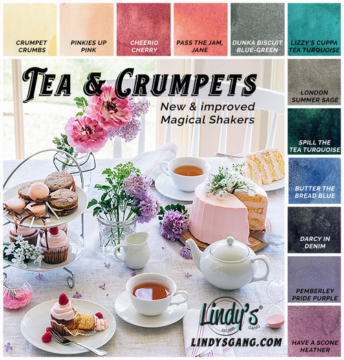 Lindy's Stamp Gang Magical Shaker 2.0 Set 12/Pkg-Tea & Crumpets - MSHAKRST Lindy's Stamp Gang Magical Shaker 2.0 Set 12/Pkg-Tea & Crumpets - MSHAKRST
