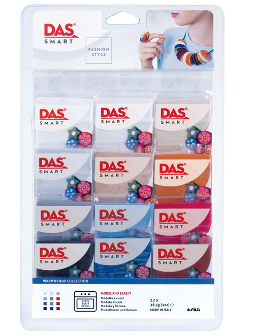 DAS Smart Clay Collection 1oz 12/Pkg-Warm & Cool - DASF32-2300 - 8000144006007