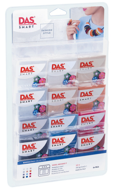 DAS Smart Clay Collection 1oz 12/Pkg-Warm & Cool DASF32-2300