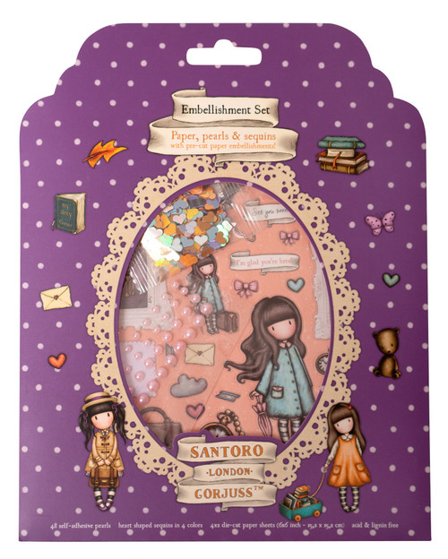 Studio Light Gorjuss Die-Cut Sheets And Embellishment pack-Nr. 03, Papers/Sequin/Pearl - RESDCS03 - 8713943142462 Studio Light Gorjuss Die-Cut Sheets And Embellishment pack-Nr. 03, Papers/Sequin/Pearl - RESDCS03 - 8713943142462