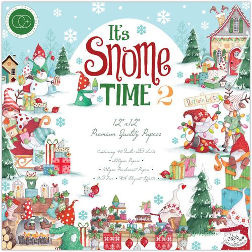 Craft Consortium Double-Sided Paper Pad 12"X12" 40/Pkg-It's Snome Time 2 CPPAD043 - 5060921931550