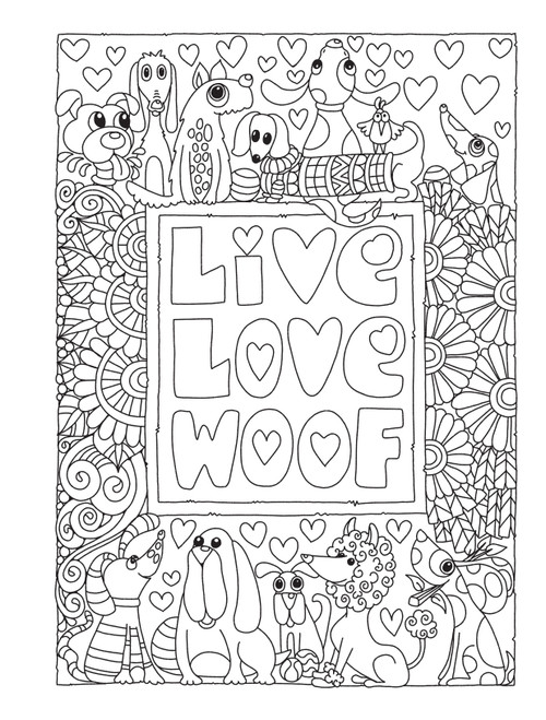 Creative Haven: Adorable Dogs Coloring Book-Softcover B6849638