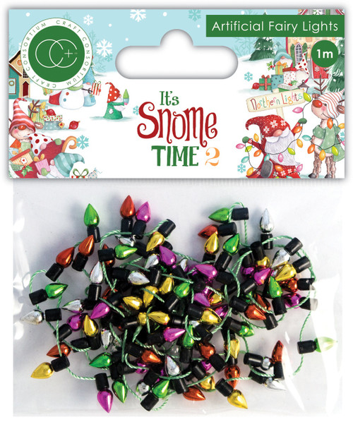 Craft Consortium Artificial Fairy Lights Garland 1M-It's Snome Time 2 CCRBN004 - 5060921931628