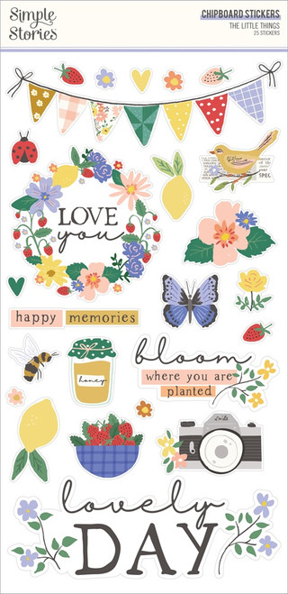 The Little Things Chipboard Stickers-6"X12" TLT20217 - 810112382426