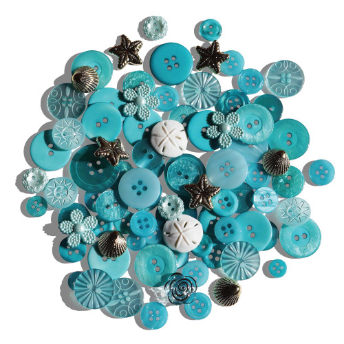 Buttons Galore Treasure Box-Low Tide - TBX-100