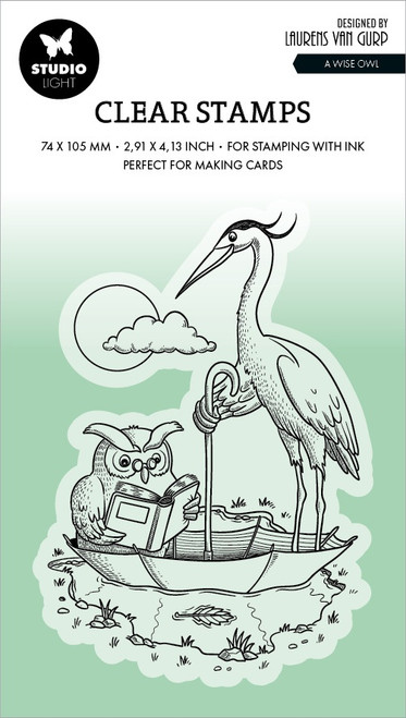 Studio Light Clear Stamps By Laurens Van Gurp-Nr. 537, A Wise Owl STAMP537 - 8713943145890