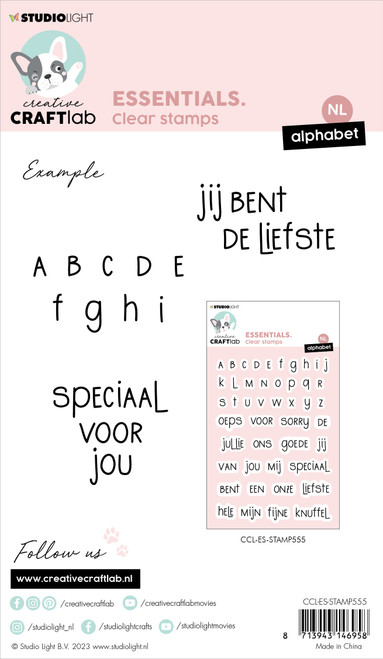 Studio Light Essentials Clear Stamp-Nr. 555, Alphabet - STAMP555