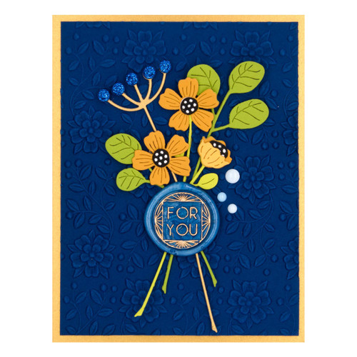 Spellbinders 3d Embossing Folder 5.5"X8.5"-Floral & Vine - E3D058 Spellbinders 3d Embossing Folder 5.5"X8.5"-Floral & Vine - E3D058