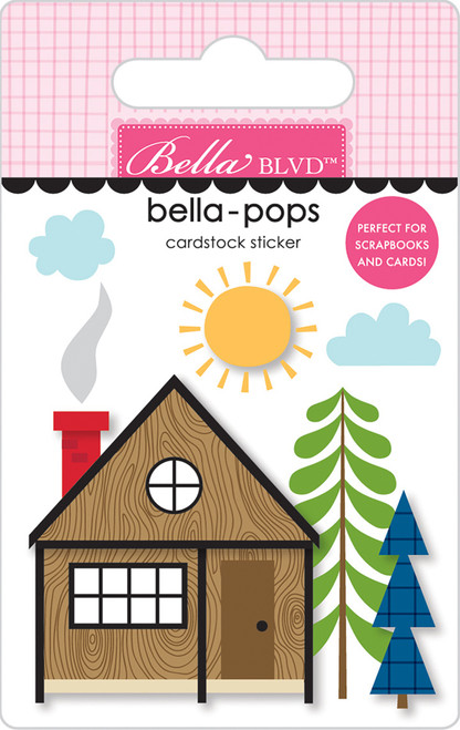 Lake Life Bella-Pops 3D Stickers-Cabin Life BB2764 - 819812015122
