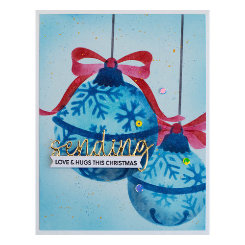 Spellbinders Stencil By Bibi Cameron-Snowflakes Snowflake Ornaments STN065