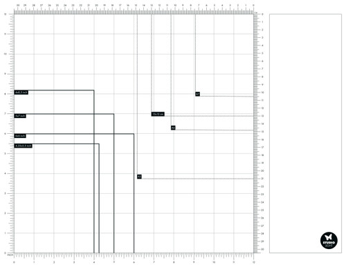 Studio Light Essentials Magnetic Glass Mat W/Magnets-Nr. 01 - LESMGM01 Studio Light Essentials Magnetic Glass Mat W/Magnets-Nr. 01 - LESMGM01