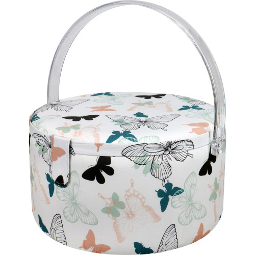 SINGER Sew'n Stow Sewing Basket and Zipper Pouch-Butterfly Print 00037