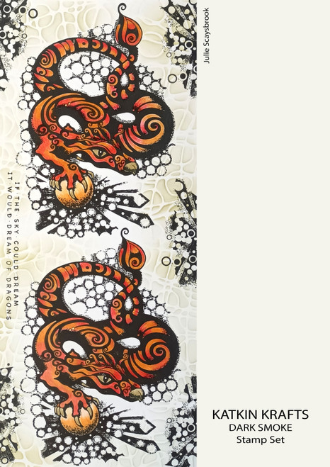 Creative Expressions 6"X8" Clear Stamp Set By Katkin Krafts-Dark Smoke KK0002