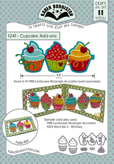 Karen Burniston Dies-Cupcake Add-ons KBR1241 - 084282634559