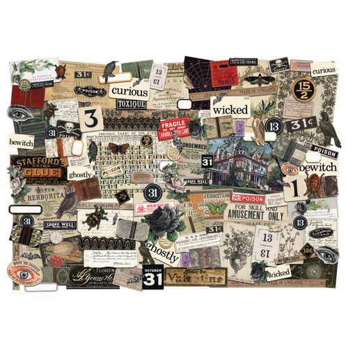 Tim Holtz Idea-Ology Ephemera Pack 143/Pkg-Halloween TH94332