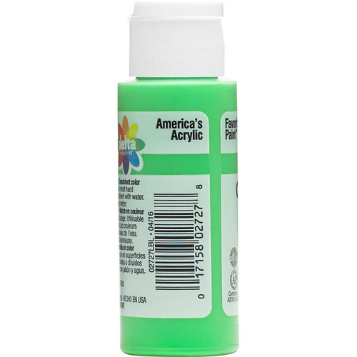 Delta Ceramcoat Acrylic Paint 2oz-Electric Lime 2000-2727