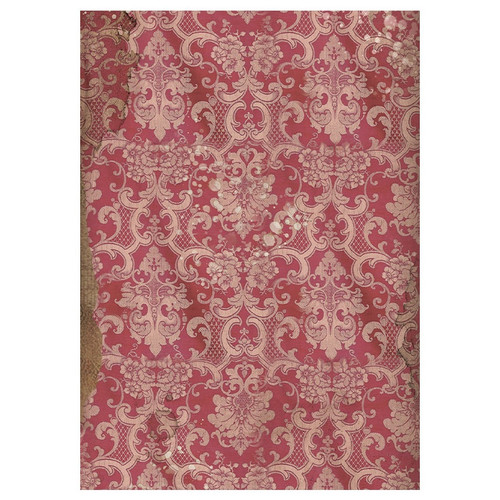 Stamperia Assorted Rice Paper Backgrounds A6 8/Sheets-Vintage Library FSAK6001