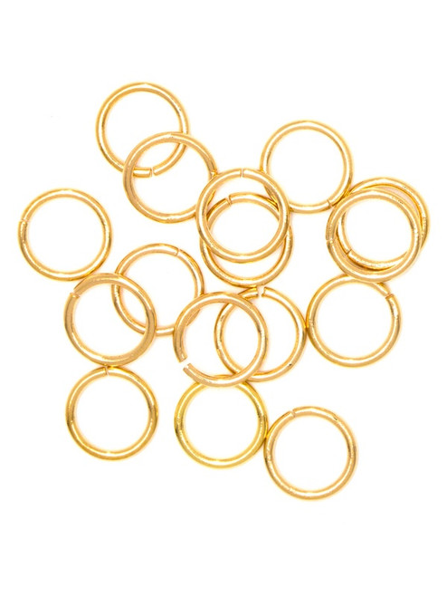 CousinDIY Gold Elegance Jump Rings 6mm 16/Pkg-14k Gold Plated 2949748