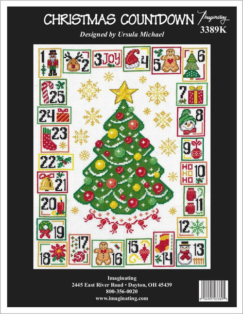 Imaginating Counted Cross Stitch Kit 11"X14"-Christmas Countdown (14 Count) I3389K - 054995033895