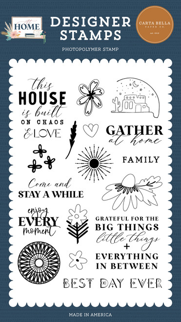 Carta Bella Stamps-Chaos And Love, At Home AH339044 - 691835261812