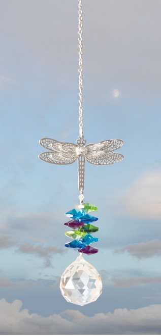 Solid Oak Suncatcher Kit-Dragonfly BA016 - 845227053404