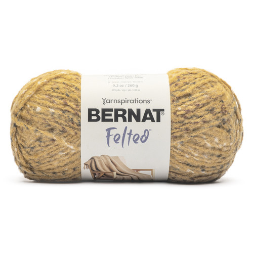 Bernat Felted Yarn-Amber Fleck - 161180-80021 - 057355531789 Bernat Felted Yarn-Amber Fleck - 161180-80021 - 057355531789