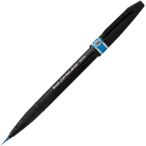 Pentel Sign Pen Micro Brush 6/Pkg-Assorted Colors SF30BP6M-1