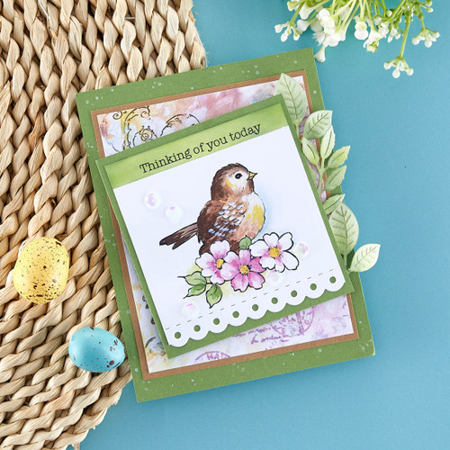 Stampendous Quick Card Panels-Hope Of Spring QC003