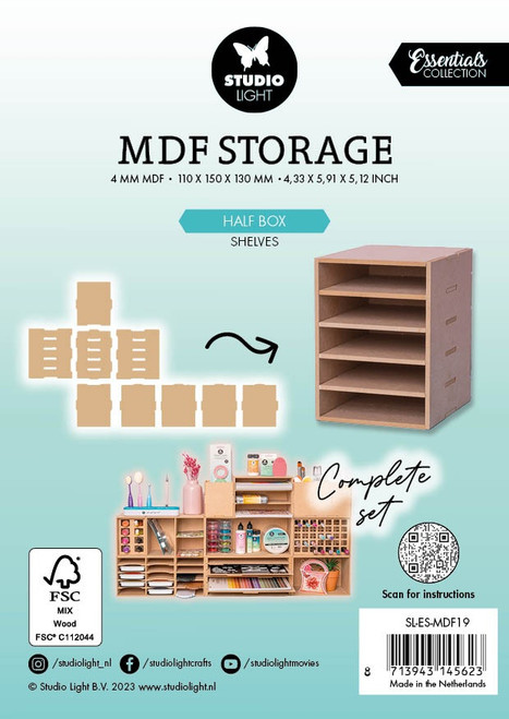 Studio Light MDF Storage Essentials-Nr. 19, Half Box Drawer LESMDF19 - 8713943145623