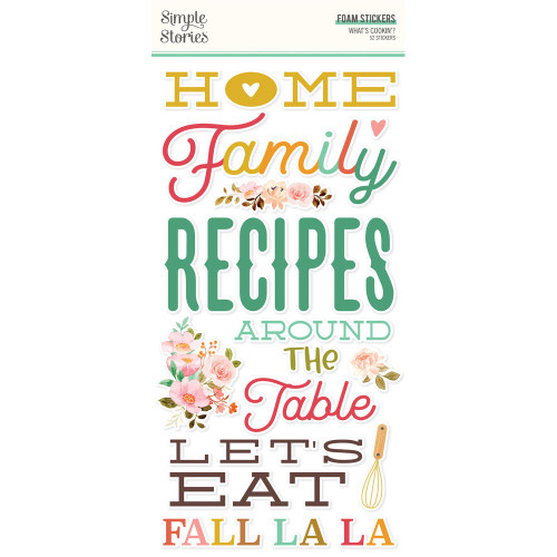 What's Cookin'? Foam Stickers-52/Pkg - WC21125 - 810112385816