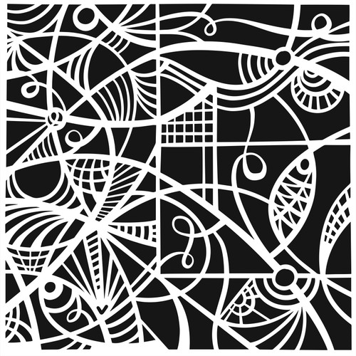 Crafter's Workshop Template 6"X6"-Patterned Glass TCW6X6-1071 - 842254030712