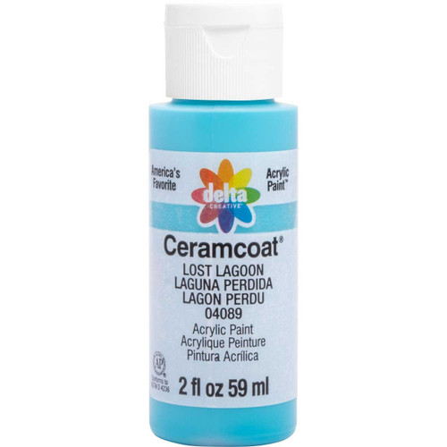 Delta Ceramcoat Acrylic Paint 2oz-Lost Lagoon 2000-4089 - 017158040895