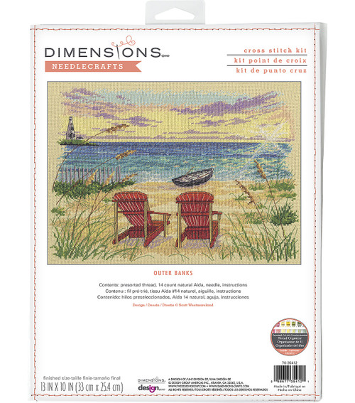 Dimensions Counted Cross Stitch Kit 13"X10"-Outer Banks (14 Count) 70-35412 - 088677354121