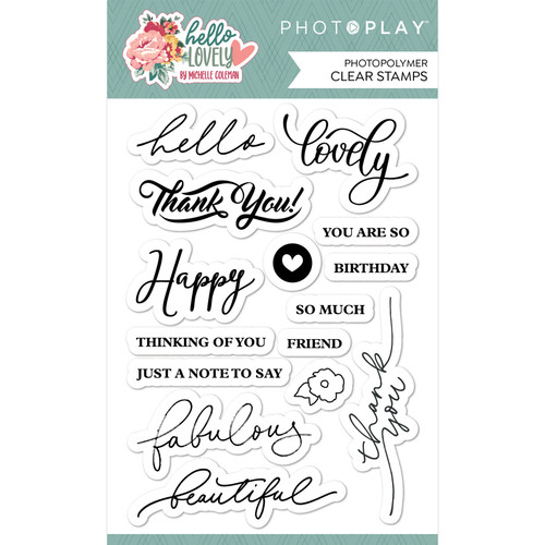 PhotoPlay Photopolymer Clear Stamps-Hello Lovely PHLO4073 - 709388340738