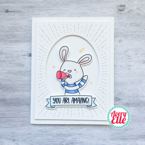 Avery Elle Clear Stamp Set-Shout It Out AE2315