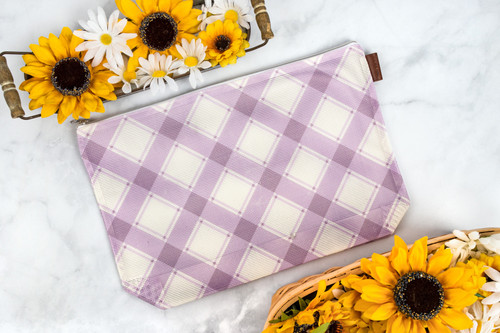 It's Sew Emma Mad For Plaid Project Bag-Lilac ISE837